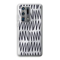 Marrakech Zigzag: Huawei P40 Pro Plus Transparant Hoesje