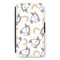 Rainbow Unicorn: iPhone 12 mini Flip Hoesje