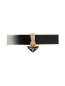 Prada barrette à logo triangulaire - Or