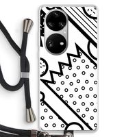 Pop Art #4: Huawei P50 Pro Transparant Hoesje met koord