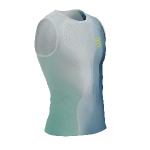 Compressport Performance tank heren - BLAUW - Heren