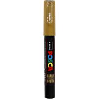 Uni-Posca Posca marker, afm pc-1m, lijndikte 0,7 mm, extra-fijn, goud, 1 stuk