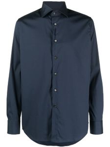 Canali chemise à col italien - Bleu