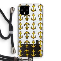 Musketon Anchor: Pixel 4 Transparant Hoesje met koord
