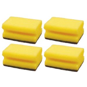 Benson Schuursponsjes - 4x stuks - met nagelbescherming - sterke reiniging