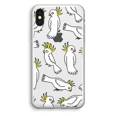 Papegaai: iPhone X Transparant Hoesje