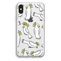 Papegaai: iPhone X Transparant Hoesje