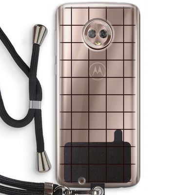 Rooster: Motorola Moto G6 Transparant Hoesje met koord