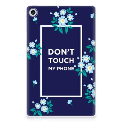 Lenovo Tab M10 Plus (3e generatie) Print Case Flowers Blue DTMP Lenovo Tab M10 Plus (3e generatie) Print Case Flowers Blue DTMP