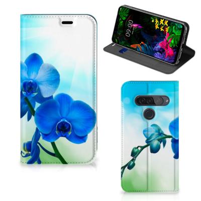 LG G8s Thinq Smart Cover Orchidee Blauw - Cadeau voor je Moeder LG G8s Thinq Smart Cover Orchidee Blauw - Cadeau voor je Moeder