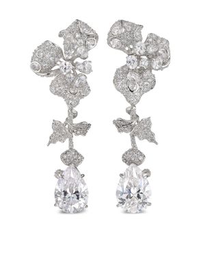 Anabela Chan boucles d'oreilles Orchid en or blanc 18ct - Argent