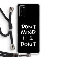 Don't Mind: Samsung Galaxy S20 Transparant Hoesje met koord