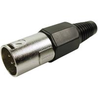 Cliff FC6155 XLR-connector Stekker, recht Aantal polen: 4 Zilver 1 stuk(s)