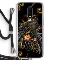 Huilende Wolf: OnePlus 7 Transparant Hoesje met koord