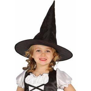 Verkleed heksenhoed Beryl - zwart - voor kinderen - Halloween verkleed accessoires