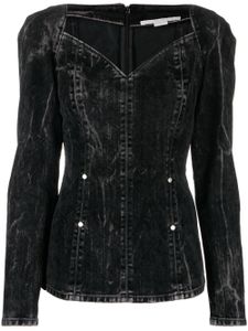 Stella McCartney blouse en jean - Noir