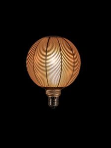 Led Bulb Palm Leaf Pattern Matt Gold 125X170Mm 4W-2200K / E - Anna's Collection