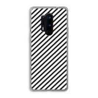 Strepen zwart-wit: OnePlus 8 Pro Transparant Hoesje