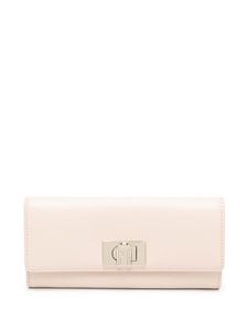 Furla portefeuille continental à fermoir métallisé - Rose