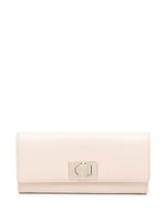 Furla portefeuille continental à fermoir métallisé - Rose