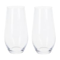 4x Tumbler grote waterglazen/drinkglazen transparant 580 ml - thumbnail