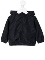 Versace Kids veste bomber à motif Greca - Bleu