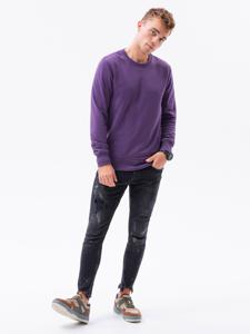 Effen heren sweatshirt B978 - violet - sale