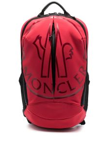 Moncler sac à dos à logo imprimé - Rouge