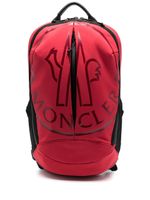 Moncler sac à dos à logo imprimé - Rouge - thumbnail