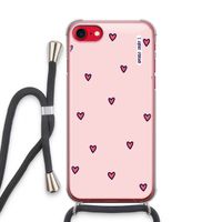 Hartjes: iPhone SE 2020 Transparant Hoesje met koord