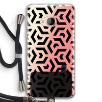 Crazy pattern: HTC U Play Transparant Hoesje met koord