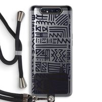 Marrakech print: Samsung Galaxy A80 Transparant Hoesje met koord Marrakech print: Samsung Galaxy A80 Transparant Hoesje met koord