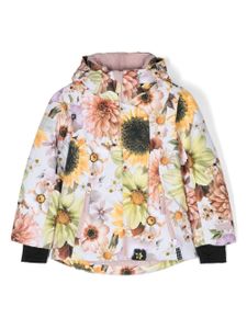 Molo veste Retro Flowers à capuche - Gris