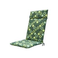 Madison - Tuinstoelkussen Hoge Rug 120x50 - Groen - Grids Green - thumbnail