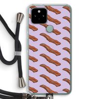 Bacon to my eggs #2: Pixel 5 Transparant Hoesje met koord