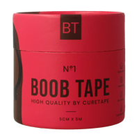 Cure Tape Boobtape no 1 incl. nipple covers - 5cm x 5m blac 1 Stuks