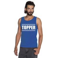 Topper mouwloos shirt blauw voor heren Topper mouwloos shirt blauw voor heren