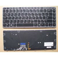 Notebook keyboard for HP EliteBook Folio 1040 G1 1040 G2 with silver frame backlit - thumbnail