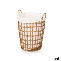 Mand Kipit HX30552 Natuurlijk Polyester Stof Polypropyleen Ijzer Plastic 50 % katoen 46 x 59 x 43 cm (6 Stuks)