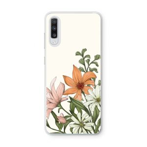 Floral bouquet: Samsung Galaxy A70 Transparant Hoesje