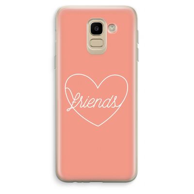 Friends heart: Samsung Galaxy J6 (2018) Transparant Hoesje