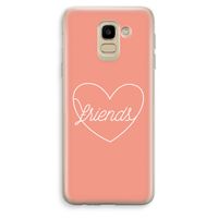 Friends heart: Samsung Galaxy J6 (2018) Transparant Hoesje