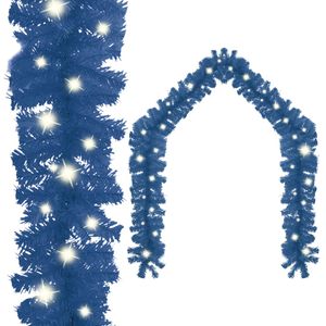VidaXL Kerstslinger met led-lampjes 10 m blauw