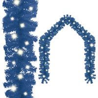 VidaXL Kerstslinger met led-lampjes 10 m blauw