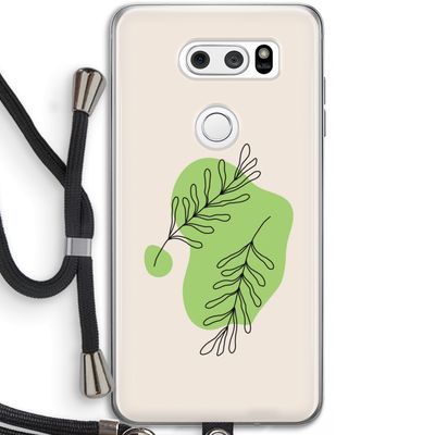 Beleaf in you: LG V30 Transparant Hoesje met koord