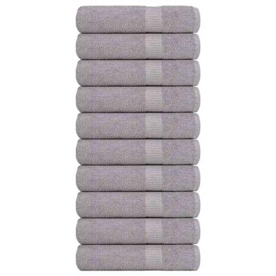 VidaXL Handdoeken 10 st 50x100 cm 360 g/m² 100% katoen grijs