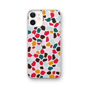 Colored Giraffe: iPhone 12 Transparant Hoesje