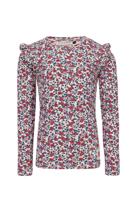 LOOXS Little Zomer shirt meisjes pointel l/s - AOP bloemen multi - thumbnail