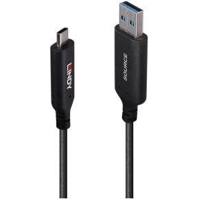 Lindy 43395 USB-kabel USB 3.2 Gen 1 (3.1 Gen 1) 10 m USB A USB C Zwart