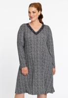 Yoek Dress A-line NOVA | Zwart | Maat 50/52